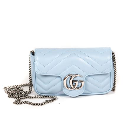 gucci super mini marmont blue